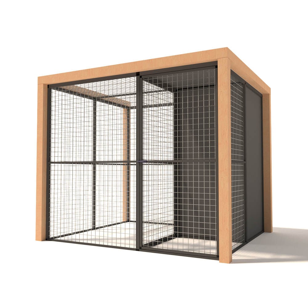 Glorenza Noor - Kattenren - Antraciet - 187x190x224 cm