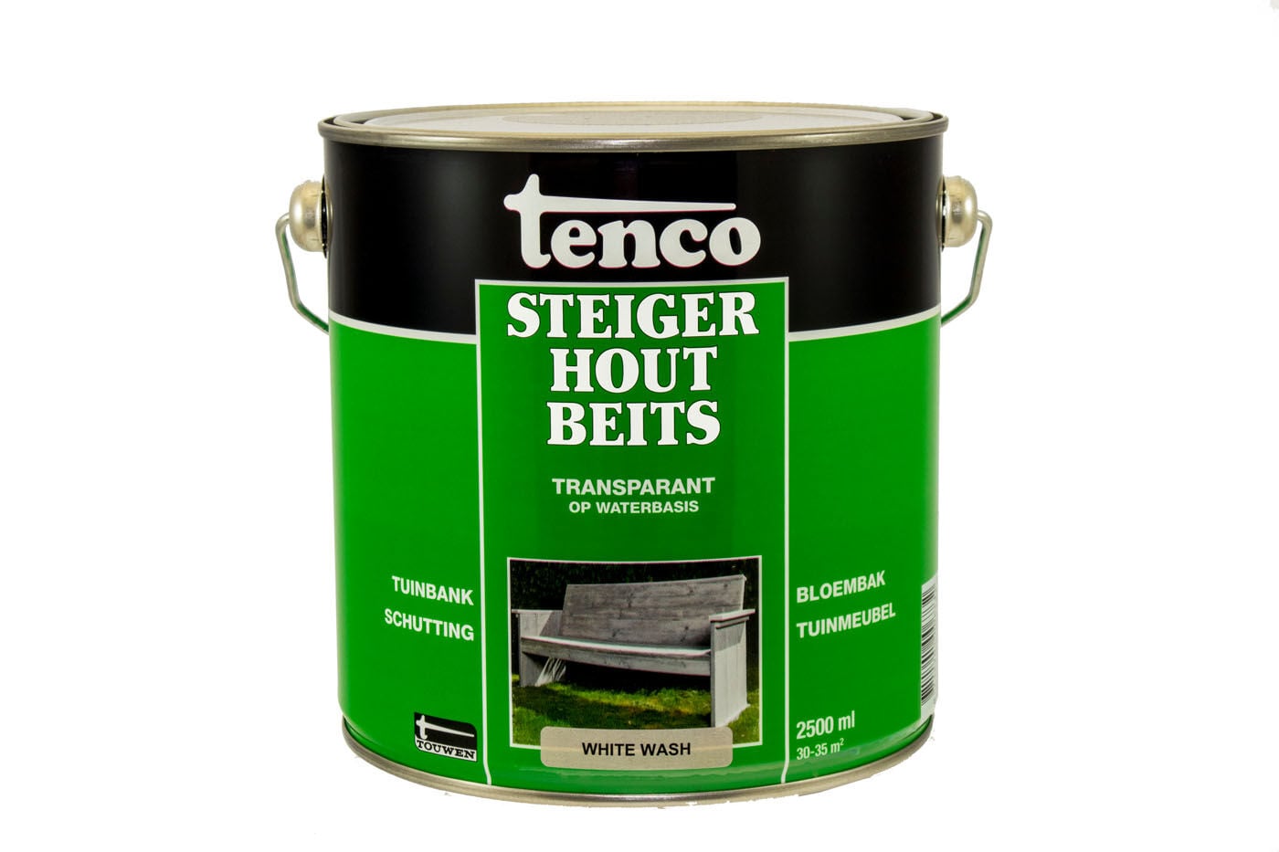 Tenco - Steigerhoutbeits - 2.5 Liter - Wit Tenco - Steigerhoutbeits - 2.5 Liter - Wit