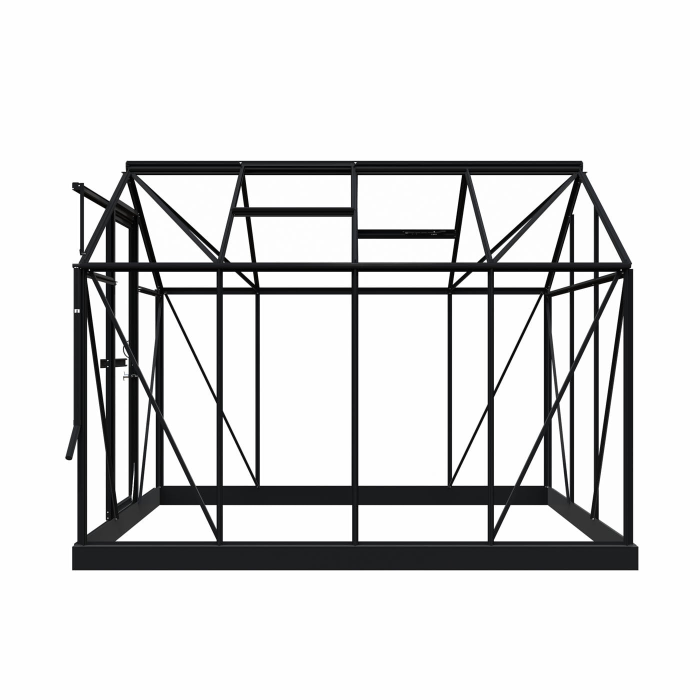 Royal Well Mary II - Tuinkas - Zwart - 241x212x291 cm - Veiligheidsglas