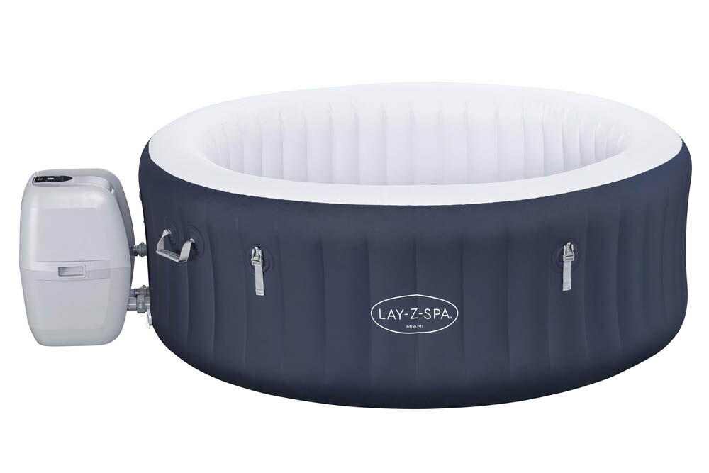 Bestway Miami Airjet - Lay-Z-Spa - Blauw - 66x180x180 cm - 180 cm