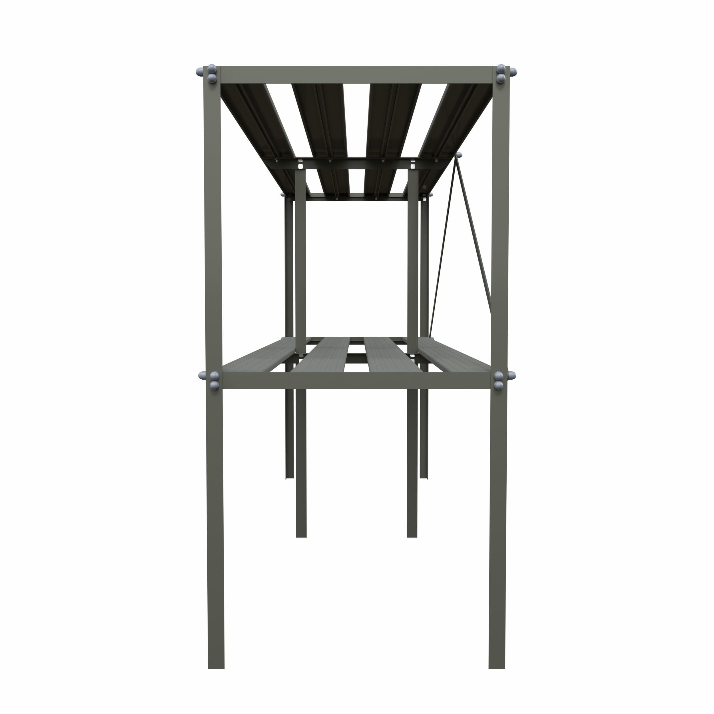 Royal Well - Kweektafel - Groen/grijs - 90x185x45 cm