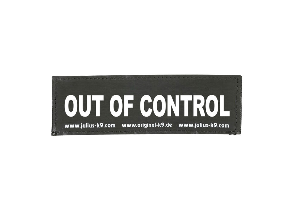 Julius K9 Out of control - Halsbandlabel Hond