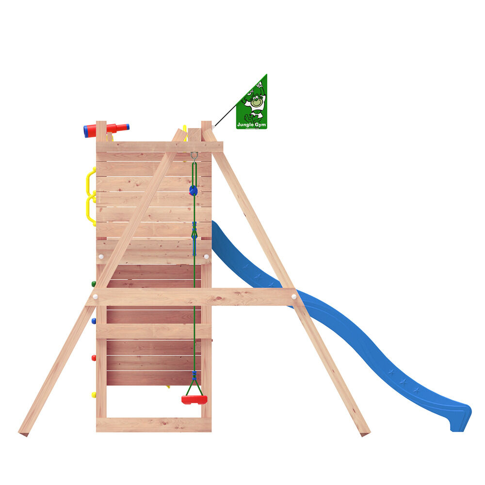 Jungle Gym Raufoss Douglas - Speeltoestel - Blauw - Douglas hout