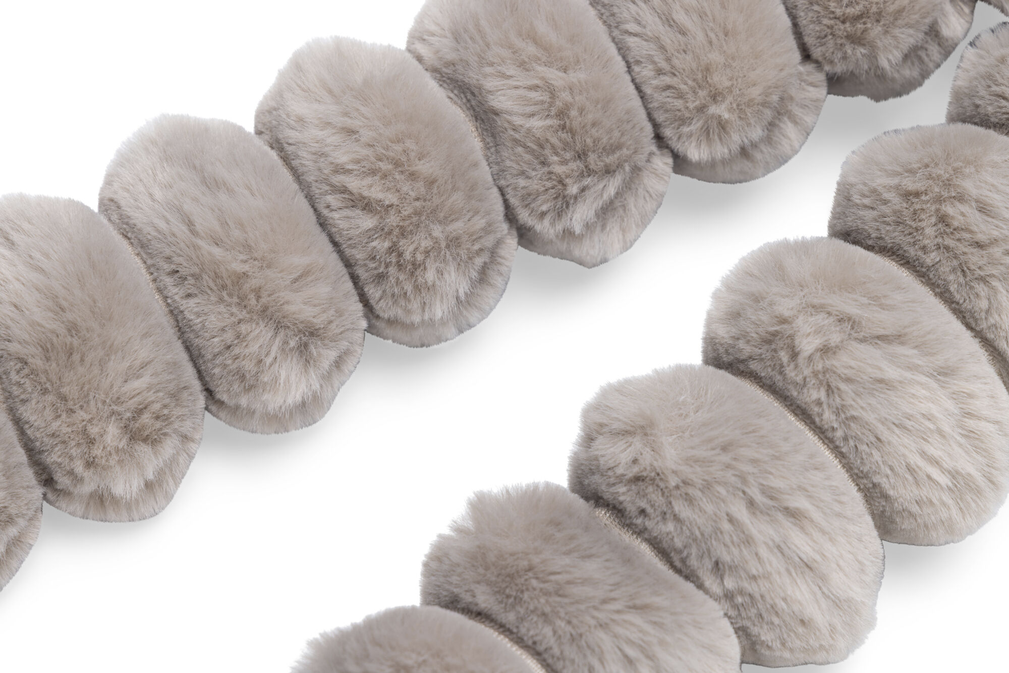 Designed by Lotte Reza Hang Schaap - Pluche Knuffel - Hondenspeelgoed - Beige - 18x80x15 cm