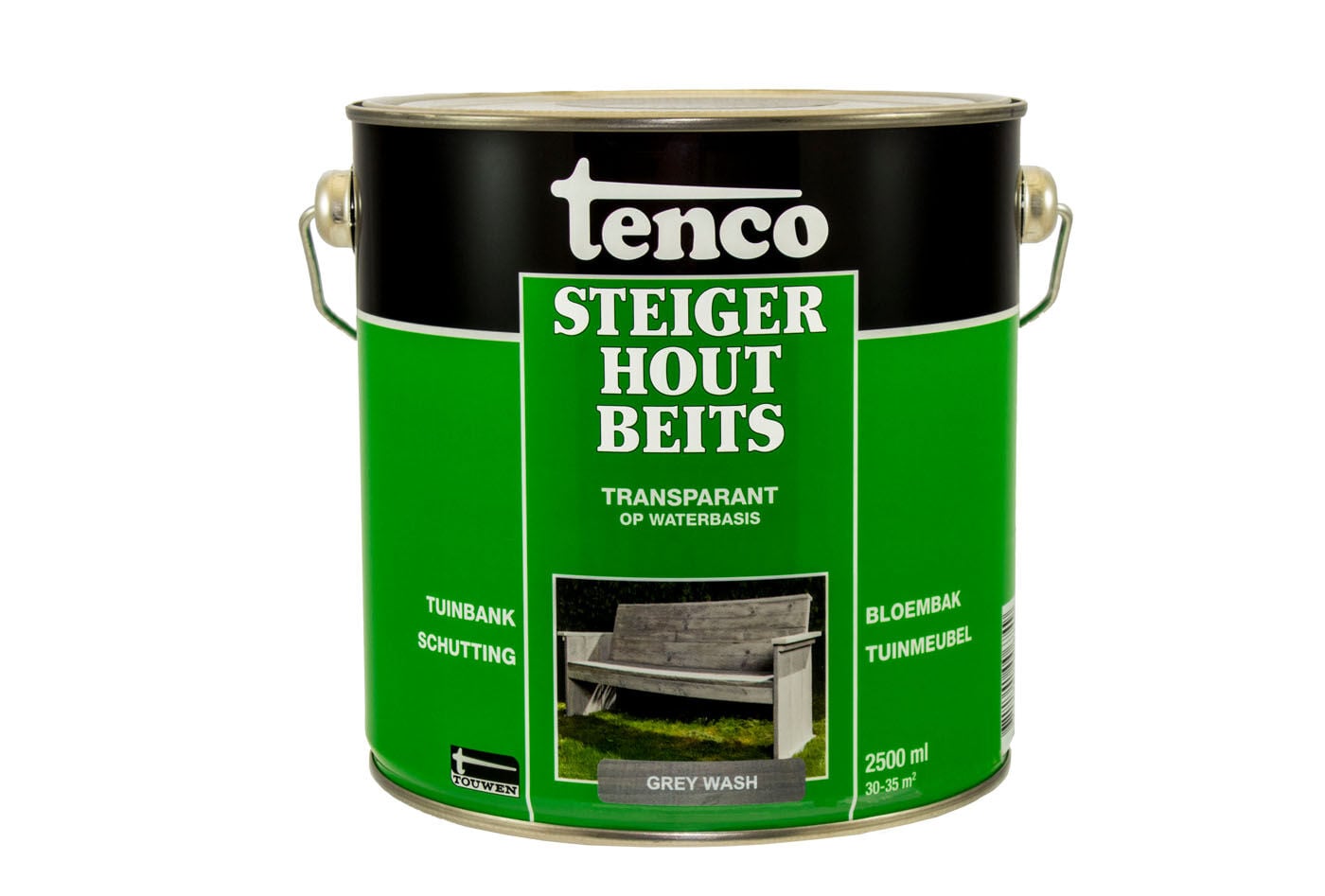 Tenco - Steigerhoutbeits - 2.5 Liter - Grijs Tenco - Steigerhoutbeits - 2.5 Liter - Grijs