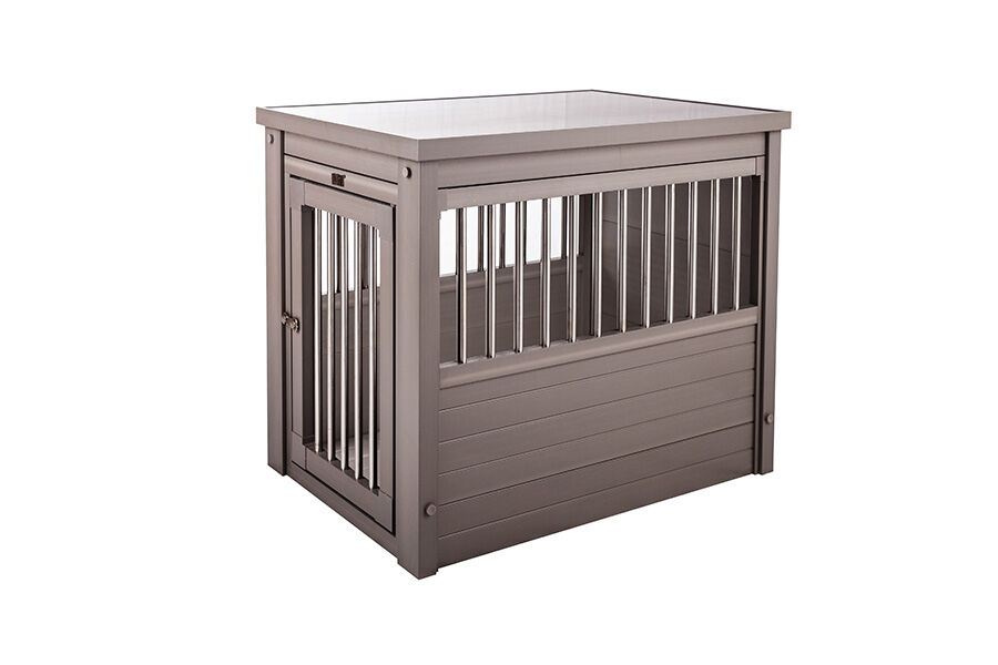 New Age Pet® InnPlace Crate - Hondenbench meubel - Grijs - 71x91x61 cm - L