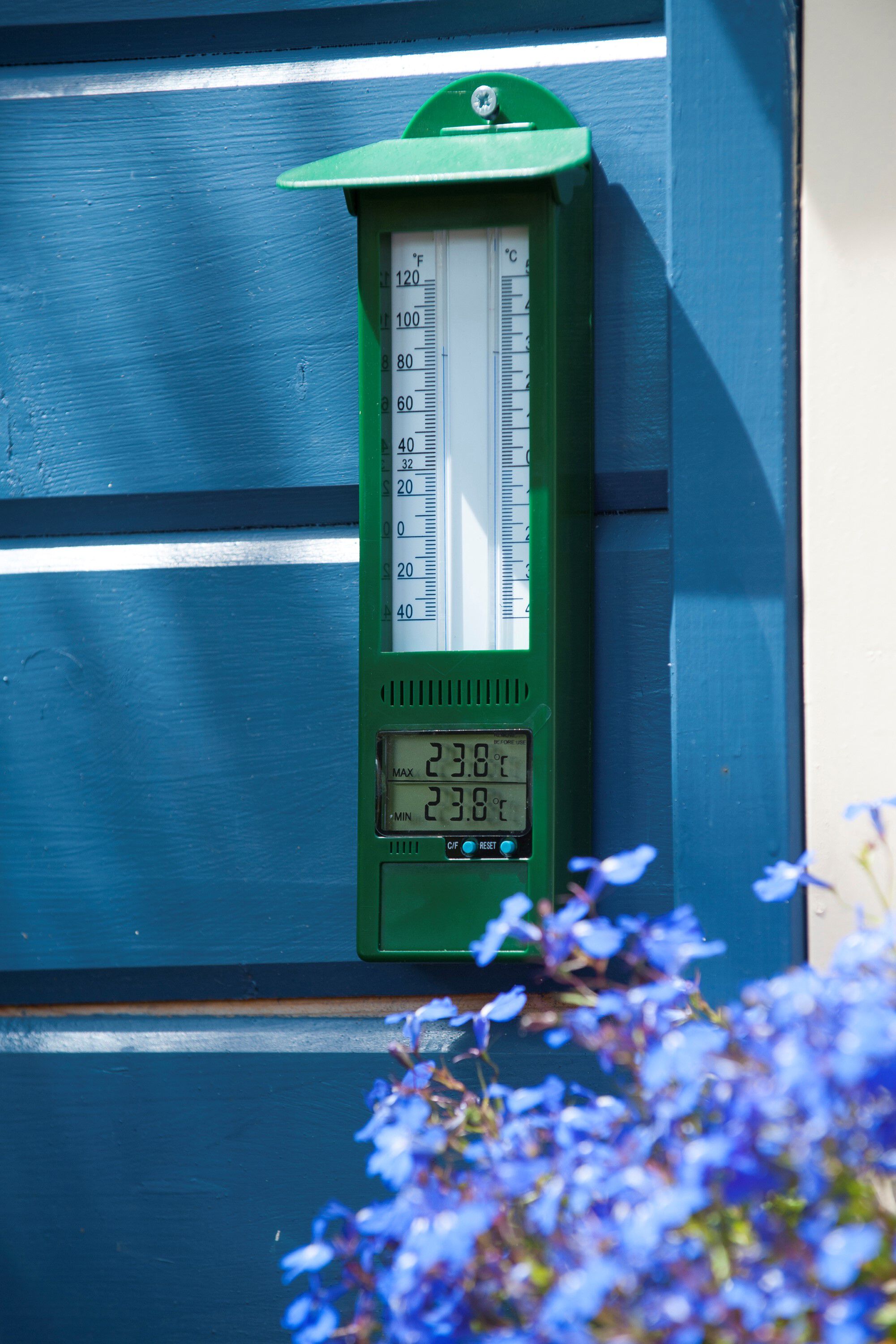 Nature Min-maxthermometer - Regen- en Thermometers - Groen