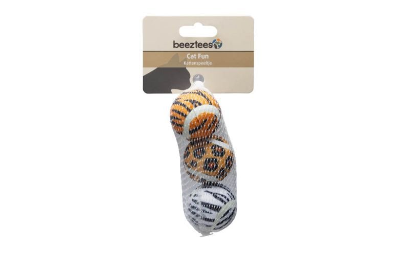 Beeztees Tennisballen Jungle - Kattenspeeltje - Multi