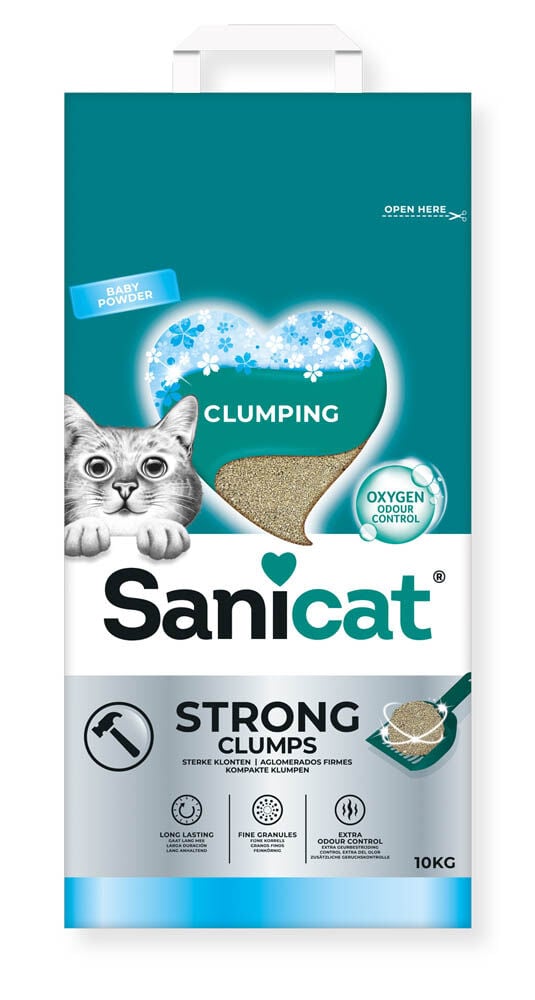 Sanicat Strong Clumps - Kattenbakvulling - Heel fijn - 10 Kilogram