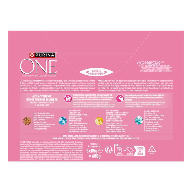 PURINA ONE Junior - Kattenvoer - 85 Gram - wortel