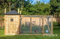 Voldux Hooiberg Eline XL - Kippenhok met ren - Naturel