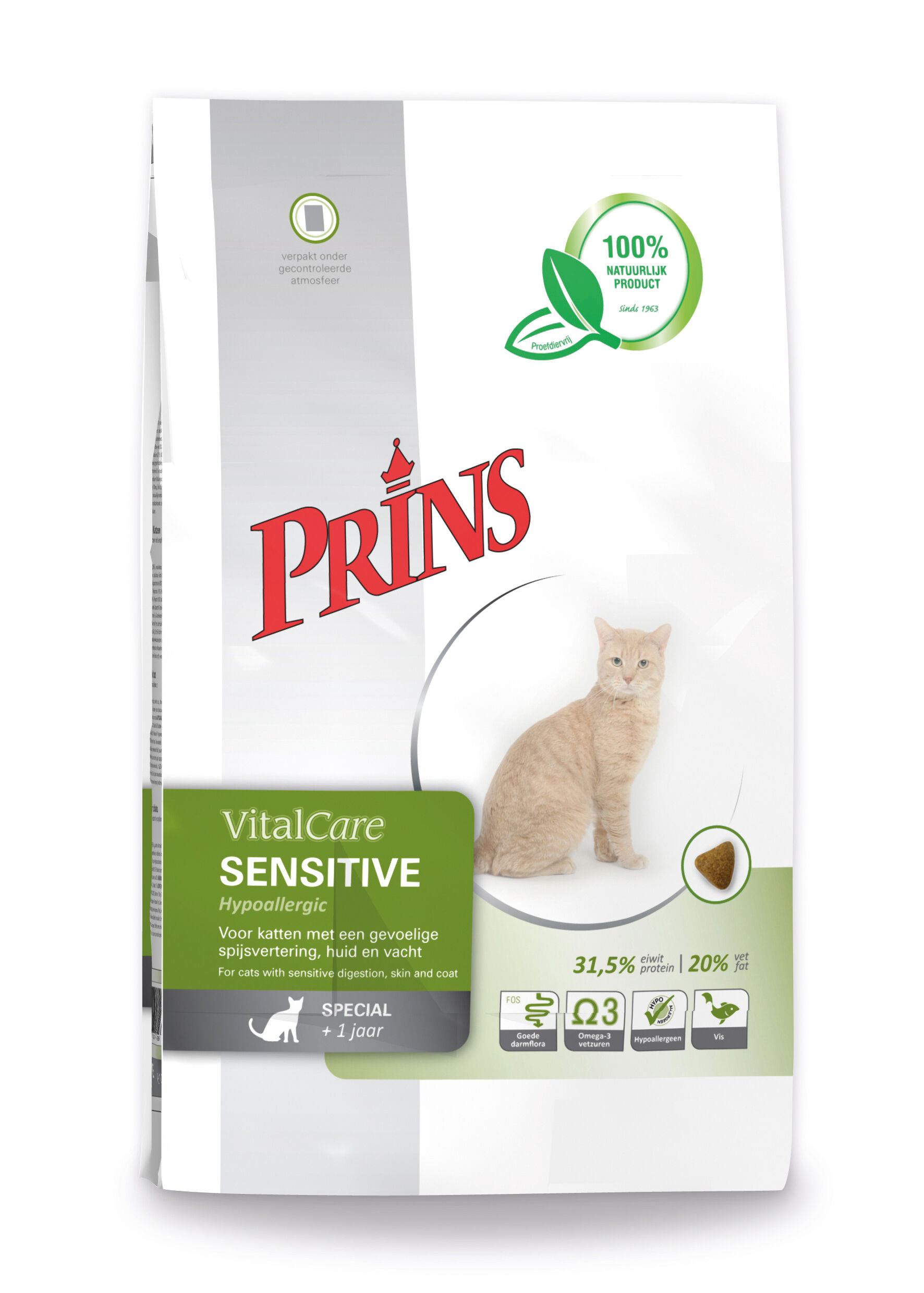 Prins Vital Care Sensitive - Kattenvoer - 1.5 Kilogram - vis