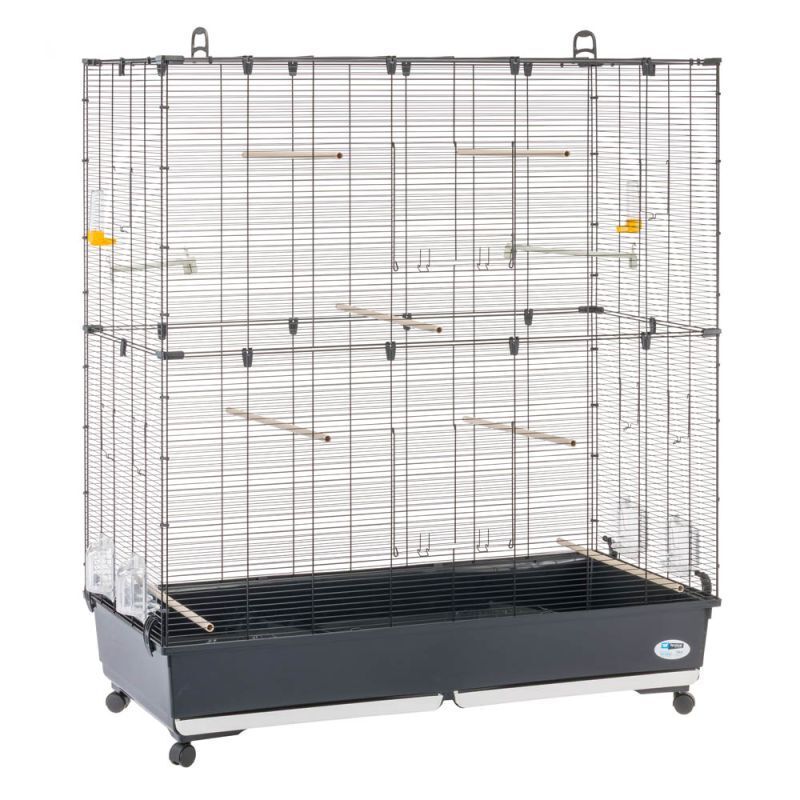 Ferplast Planeta met standaard - Vogelkooi - Zwart