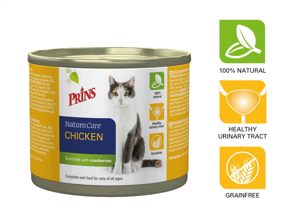 Prins Naturecare Cat - Kattenvoer - 200 Gram - kip