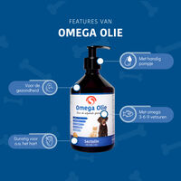 Sectolin Omega Olie - Immuunsysteem Hond en Kat - 500 Milliliter