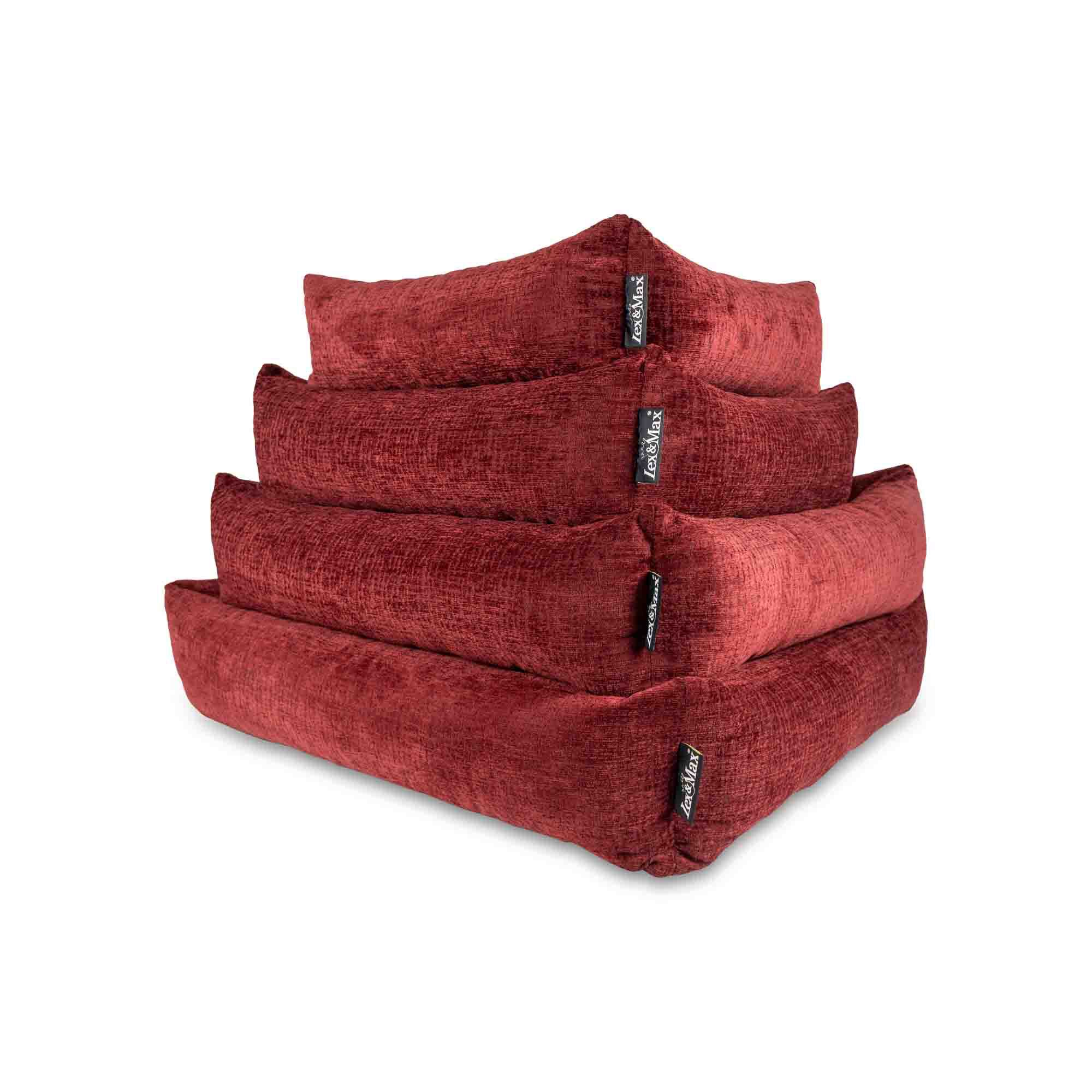 Lex & Max Vienna - Orthopedisch Hondenmand - Rood - 70x55 cm