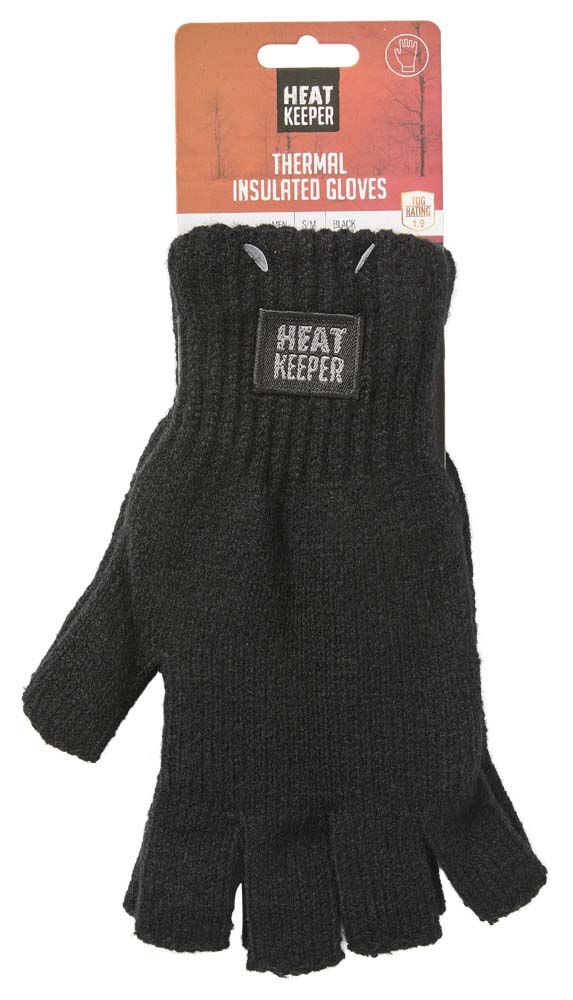 Heatkeeper - Vingerloze handschoenen - Zwart - S/M Heatkeeper - Vingerloze handschoenen - Zwart - S/M