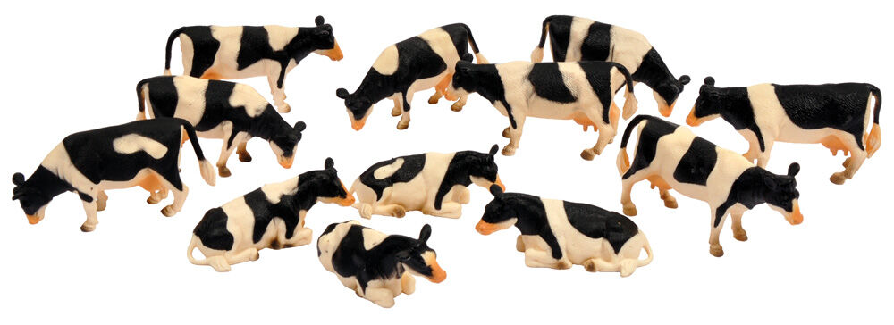 Kids Globe Koeien (12x) 1:32 - Accessoires