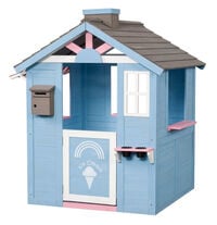 Swing King Icecream - Speelhuisje - 27 Kilogram - Blauw - Hout