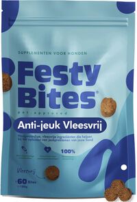 FestyBites  Anti-Jeuk - met Insectenmeel - Probiotica Hond - 180 Gram - Vleesvrij