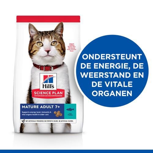 Hill's Science Plan Mature Adult - Kattenvoer - 1.5 Kilogram - kip, kalkoen, tonijn