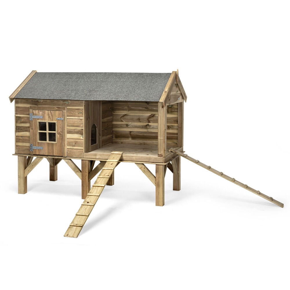 Voldux Dennis - Dierenverblijf - Naturel - 163x201x107 cm Voldux Dennis - Dierenverblijf - Naturel - 163x201x107 cm