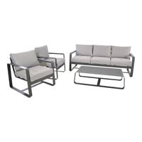 Lesli Living Belezza - Loungeset - Antraciet - 1x194x1 cm