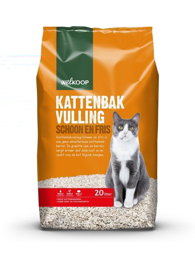 Welkoop Schoon en Fris - Kattenbakvulling