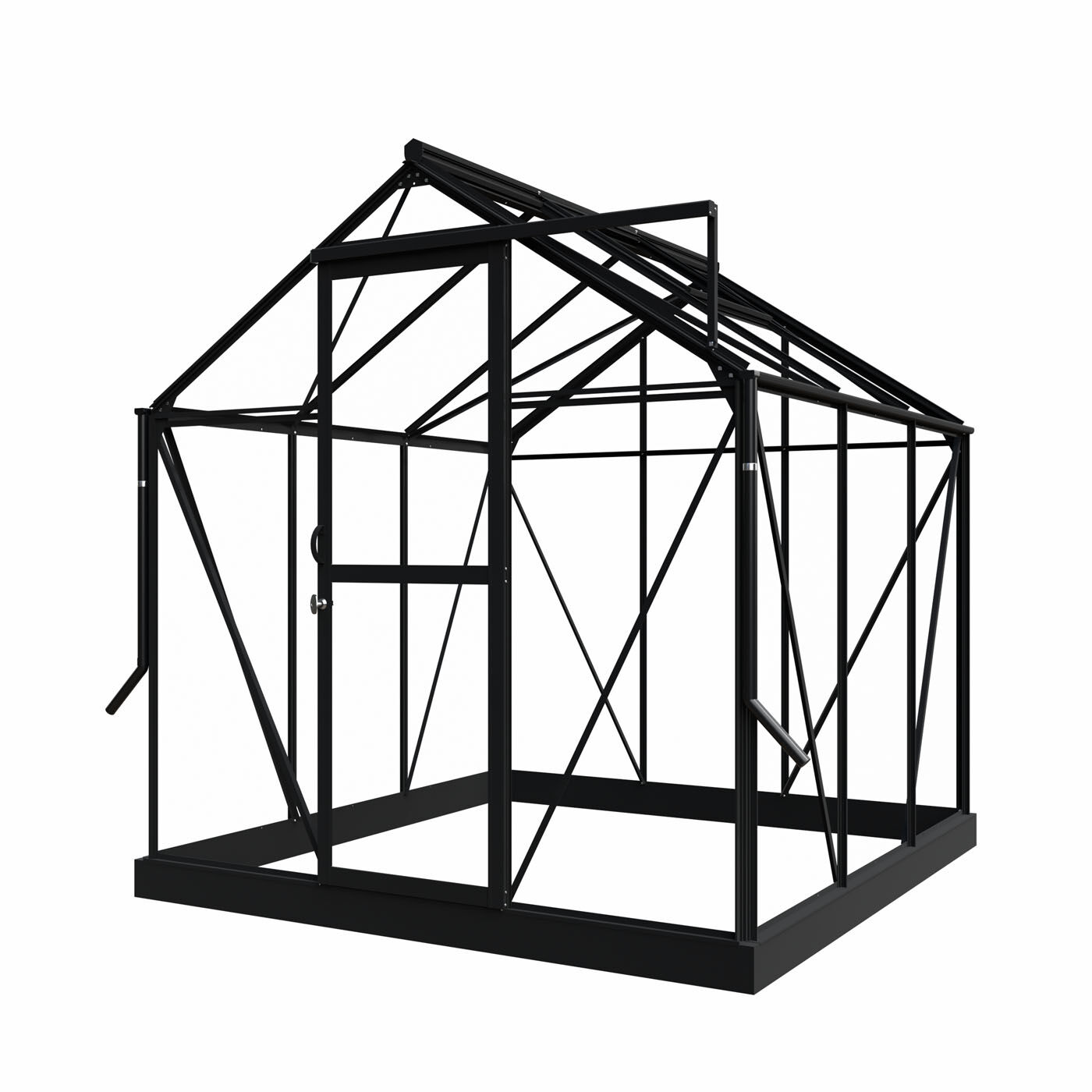 Royal Well Mary I - Tuinkas - Zwart - 241x212x222 cm - Veiligheidsglas