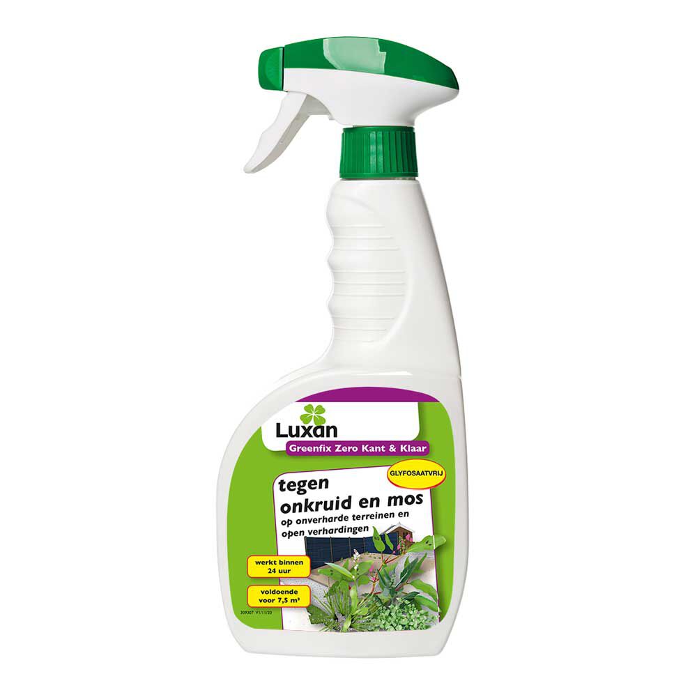 Luxan Greenfix Zero Kant & Klaar - Tegen onkruid en mos - 0.75 Liter Luxan Greenfix Zero Kant & Klaar - Tegen onkruid en mos - 0.75 Liter