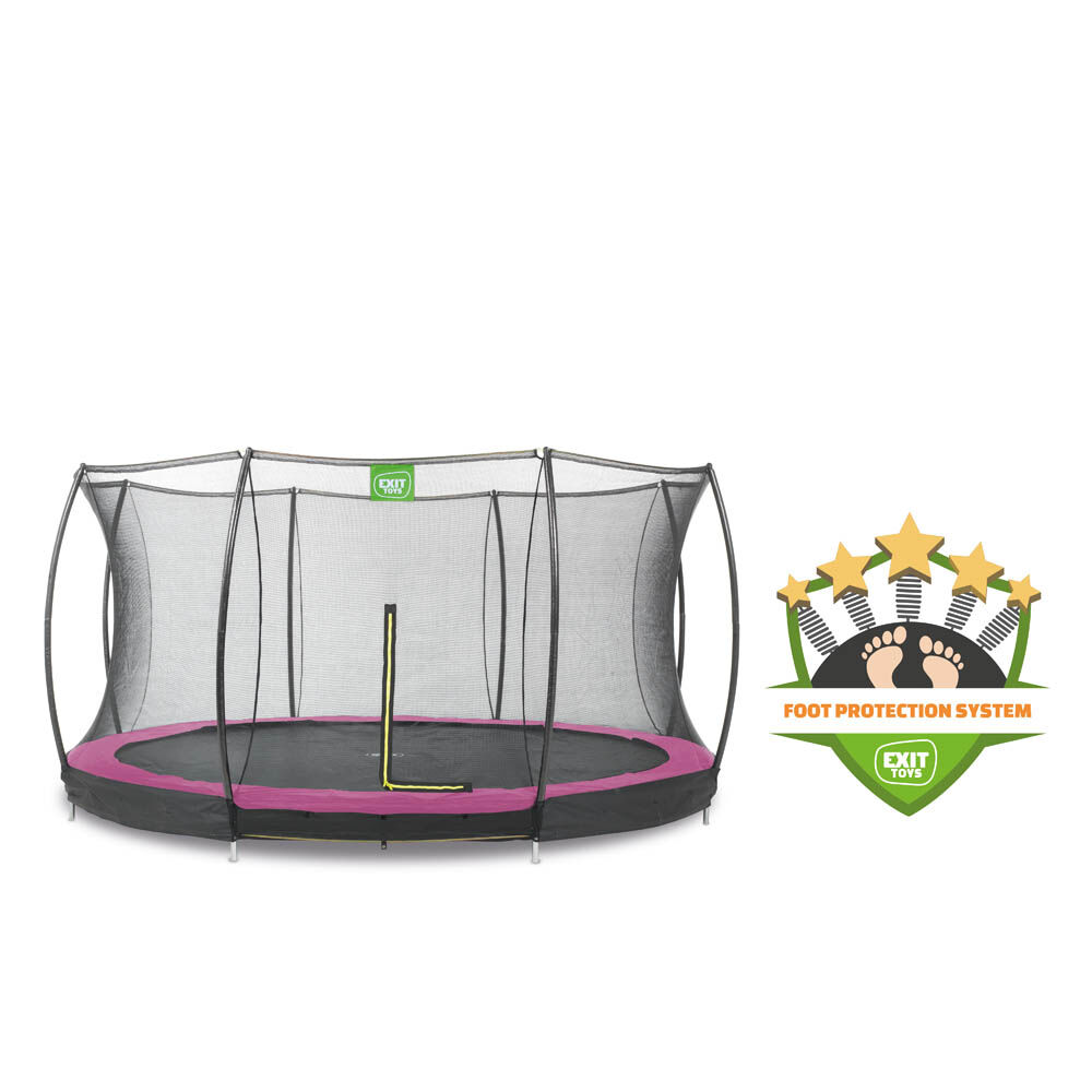 Exit Silhouette - Inground trampoline - Roze - 427 cm