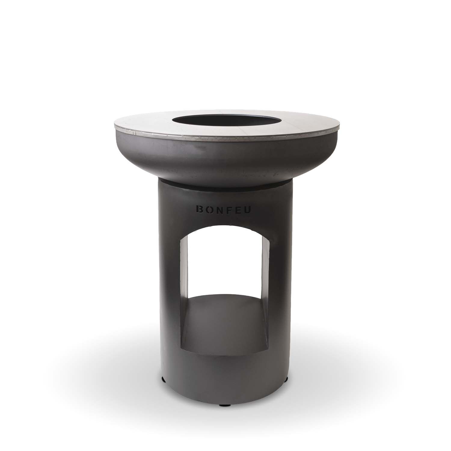 BonFeu BonBiza - Vuurschaal - Rond - Zwart - Staal - 80 cm BonFeu BonBiza - Vuurschaal - Rond - Zwart - Staal - 80 cm