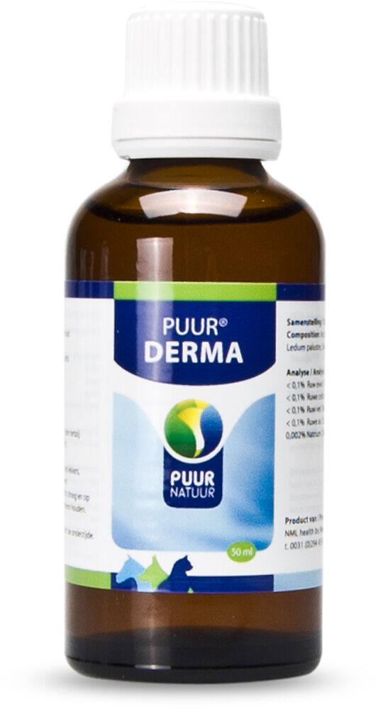 Puur Derma Jeuk - Huid- en Vachtverzorging Hond - Kat - Paard - 50 Milliliter Puur Derma Jeuk - Huid- en Vachtverzorging Hond - Kat - Paard - 50 Milliliter