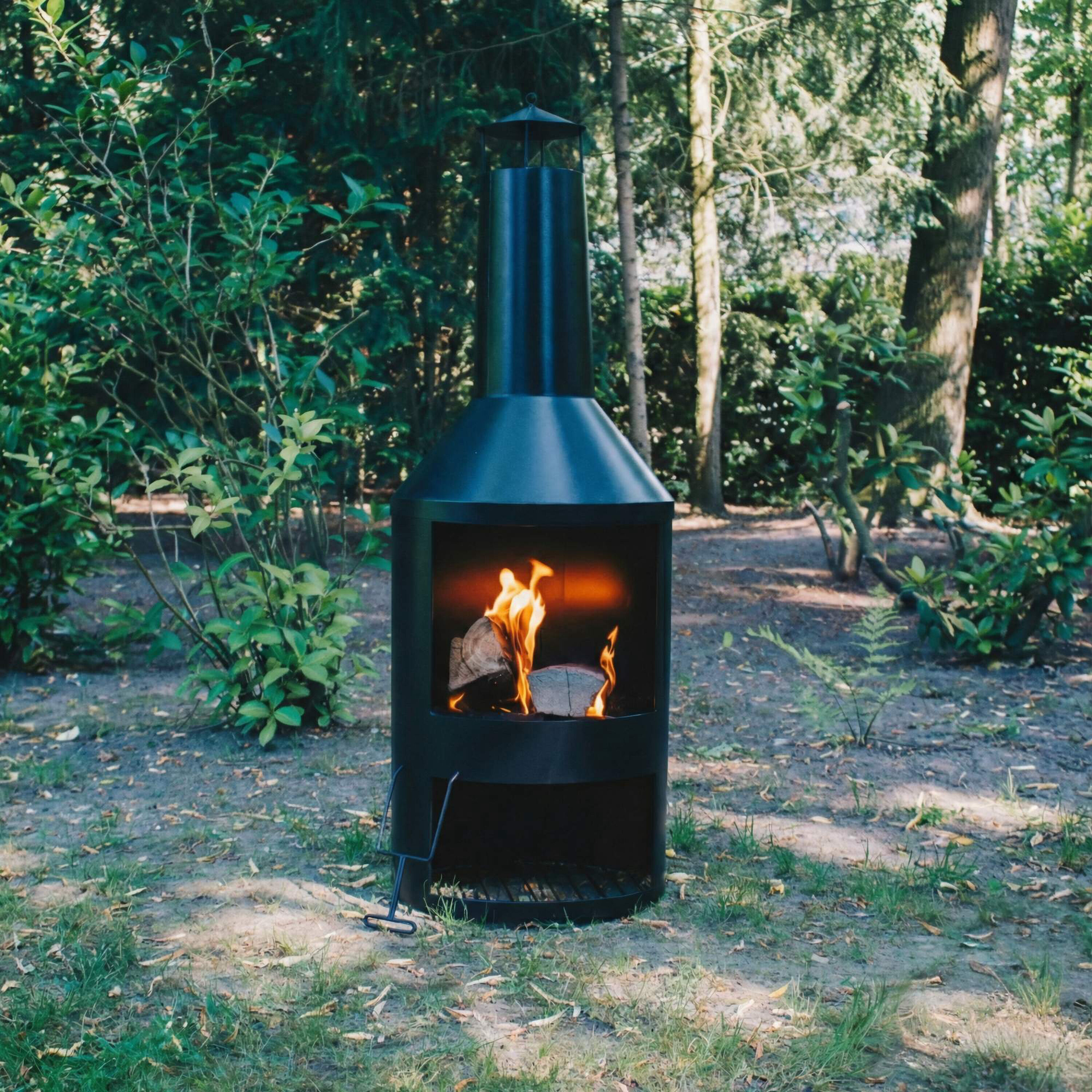HEAT Larvik - Tuinhaard - Rond - Zwart - Staal