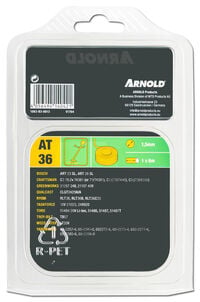 Arnold AT36 1.5mmx6m - Trimmerspoel - 9 Meter - 600 cm