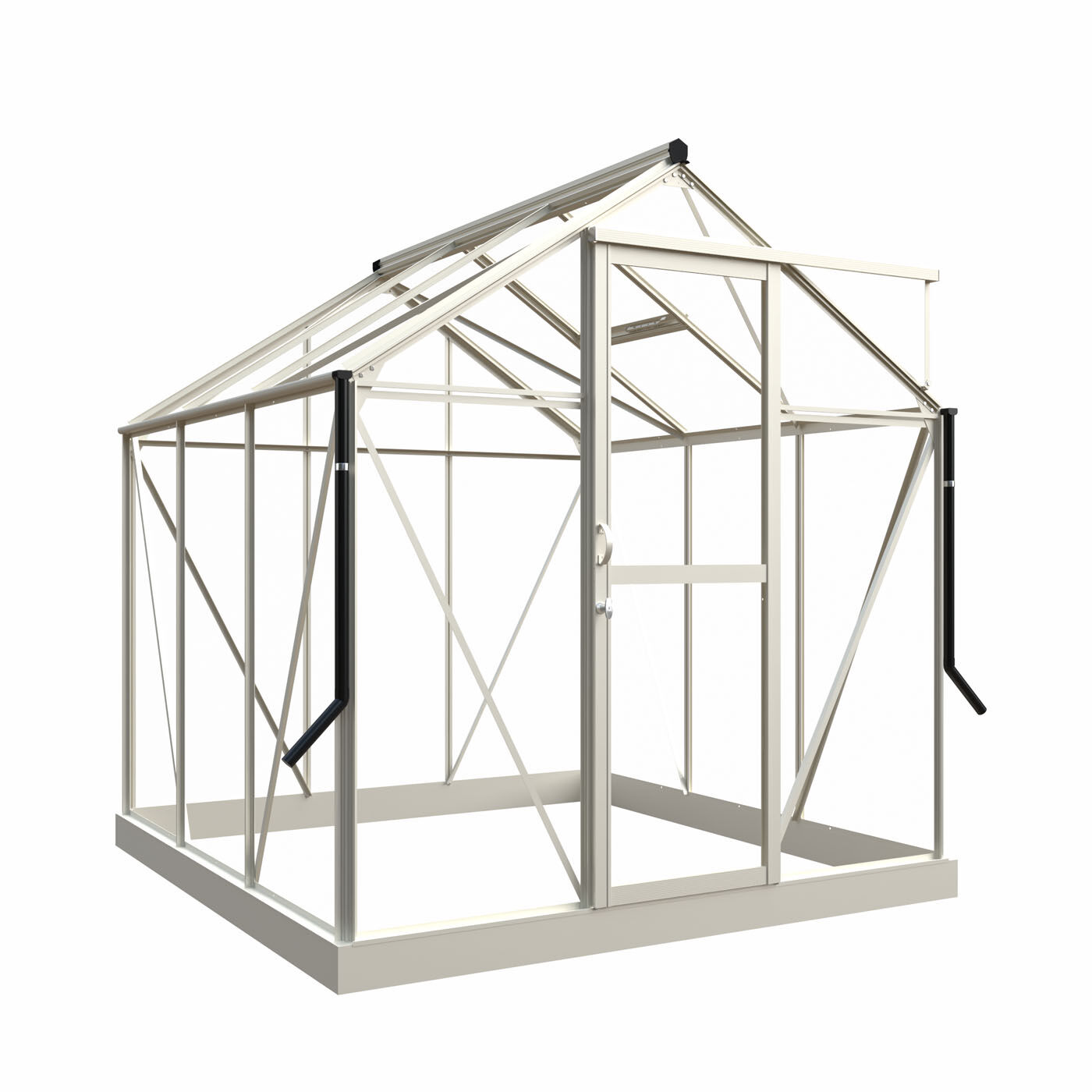 Royal Well Mary I - Tuinkas - Wit - 241x212x222 cm - Veiligheidsglas