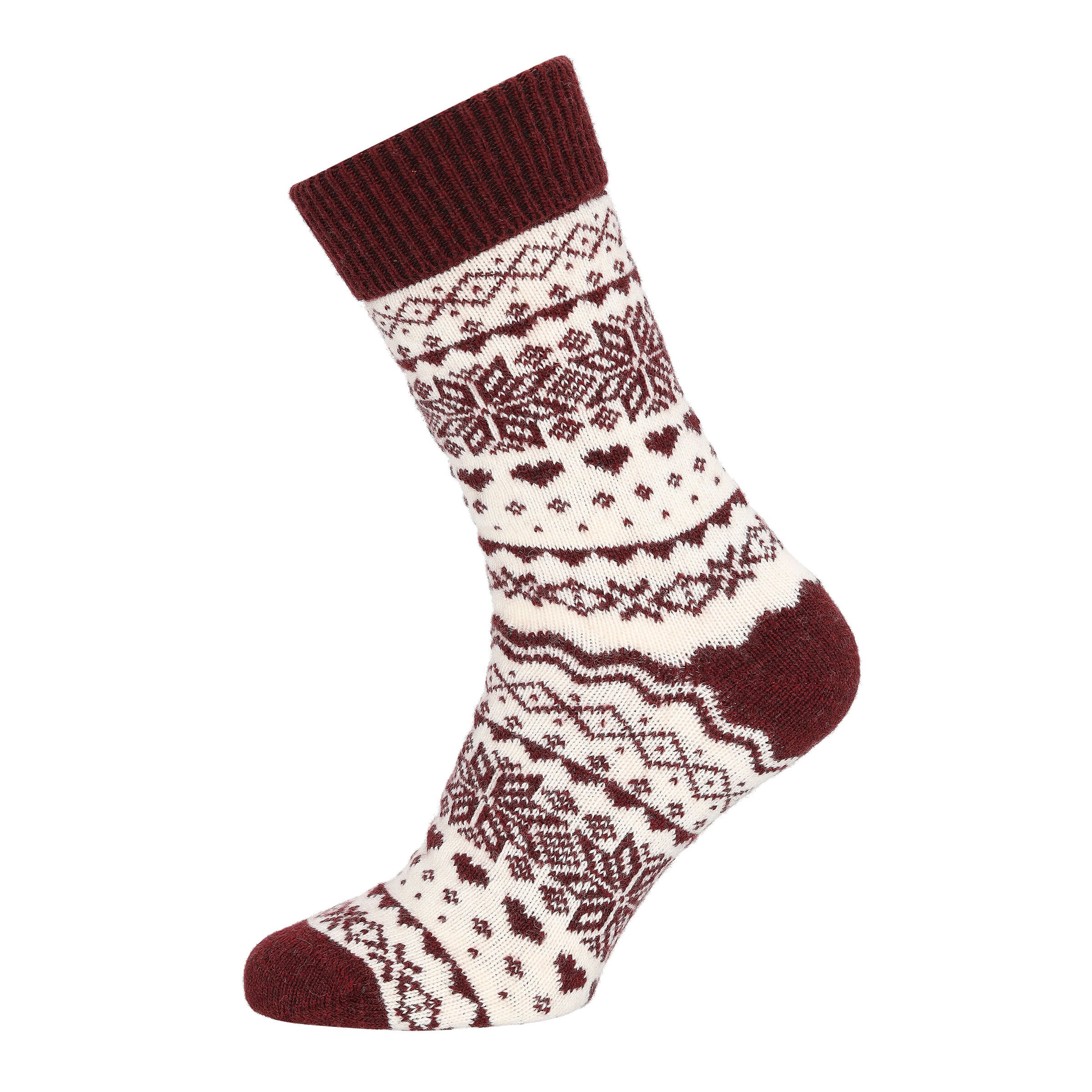 Welkoop Huissokken - Wol - Rood