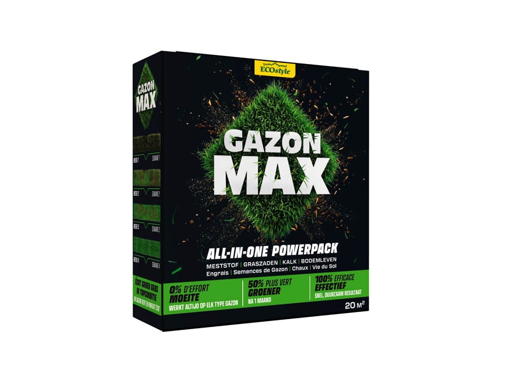 ECOstyle GazonMax - Gazonmest - 20 m2 - 1 Kilogram ECOstyle GazonMax - Gazonmest - 20 m2 - 1 Kilogram