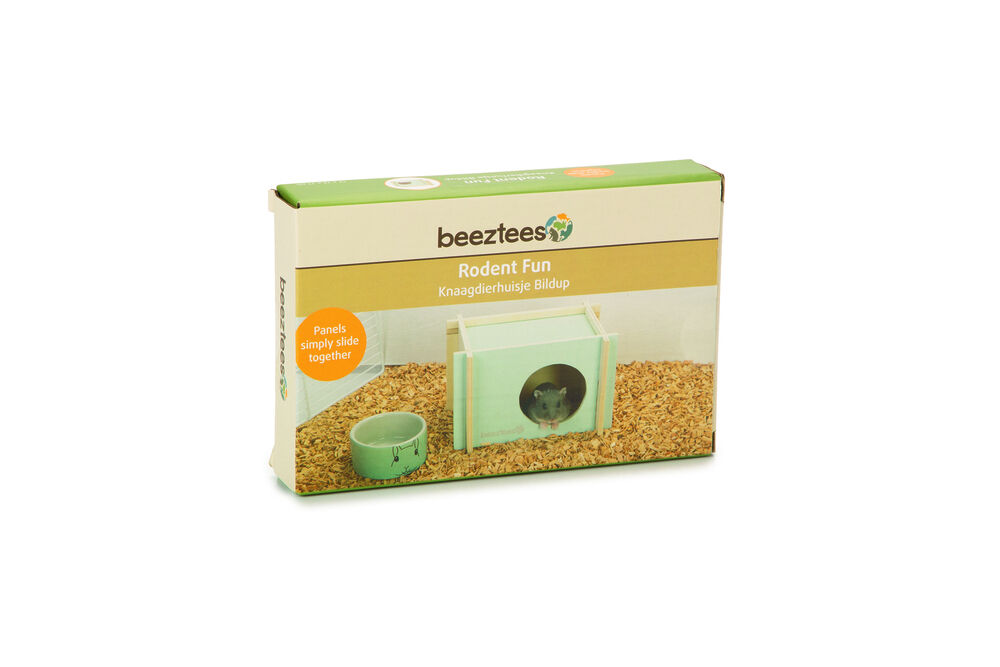 Beeztees Bildup - Hamsterhuis - Mint - 11x12x17 cm - S