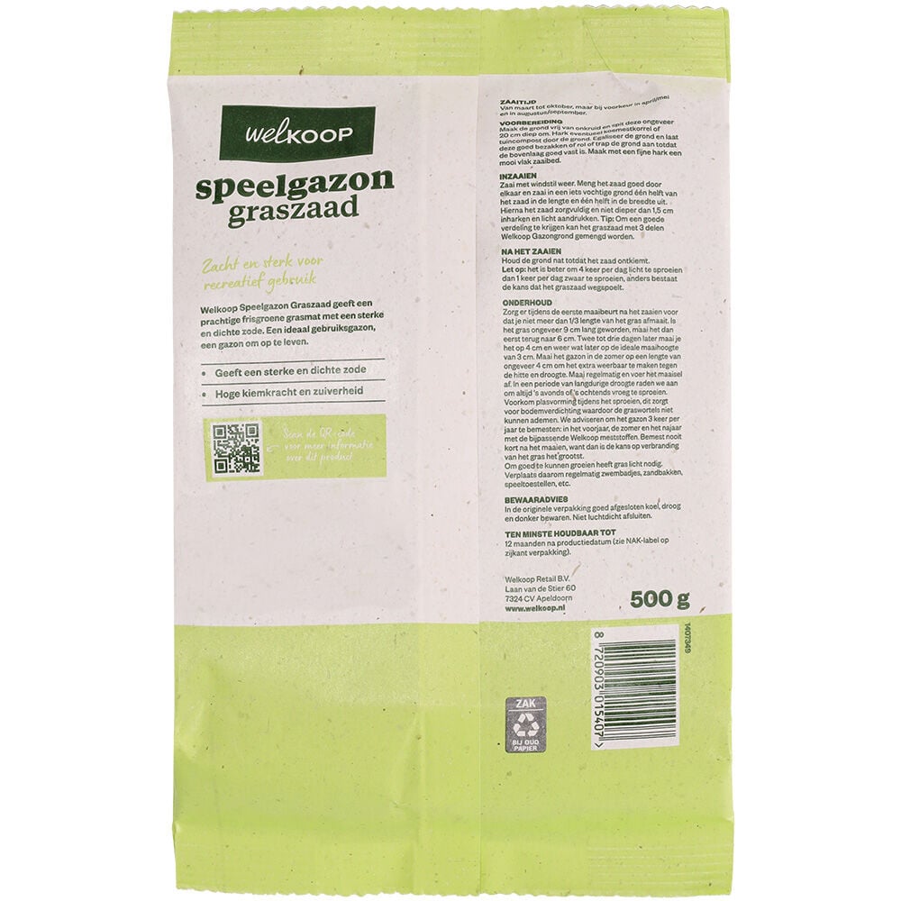 Welkoop - Speelgazon Graszaad - 20 m2