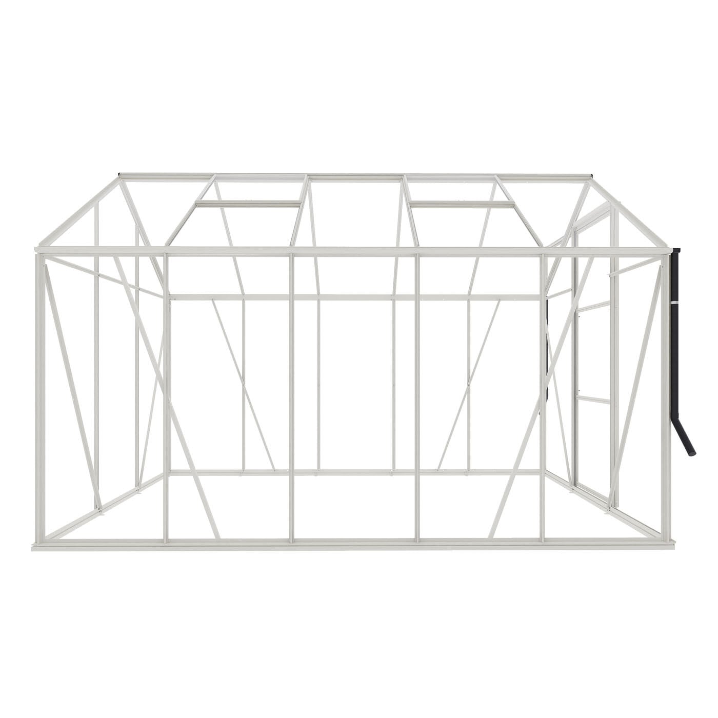 Royal Well Kate III Full Options - Tuinkas - Wit - 217x192x314 cm - Veiligheidsglas