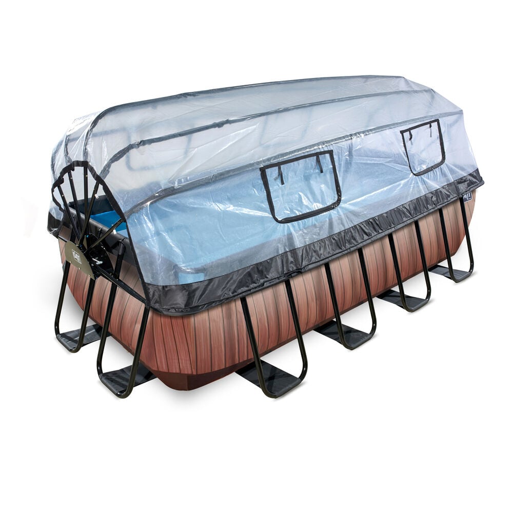 Exit Timber Met Overkapping - Zwembaden - Timber - 100x200x400 cm Exit Timber Met Overkapping - Zwembaden - Timber - 100x200x400 cm