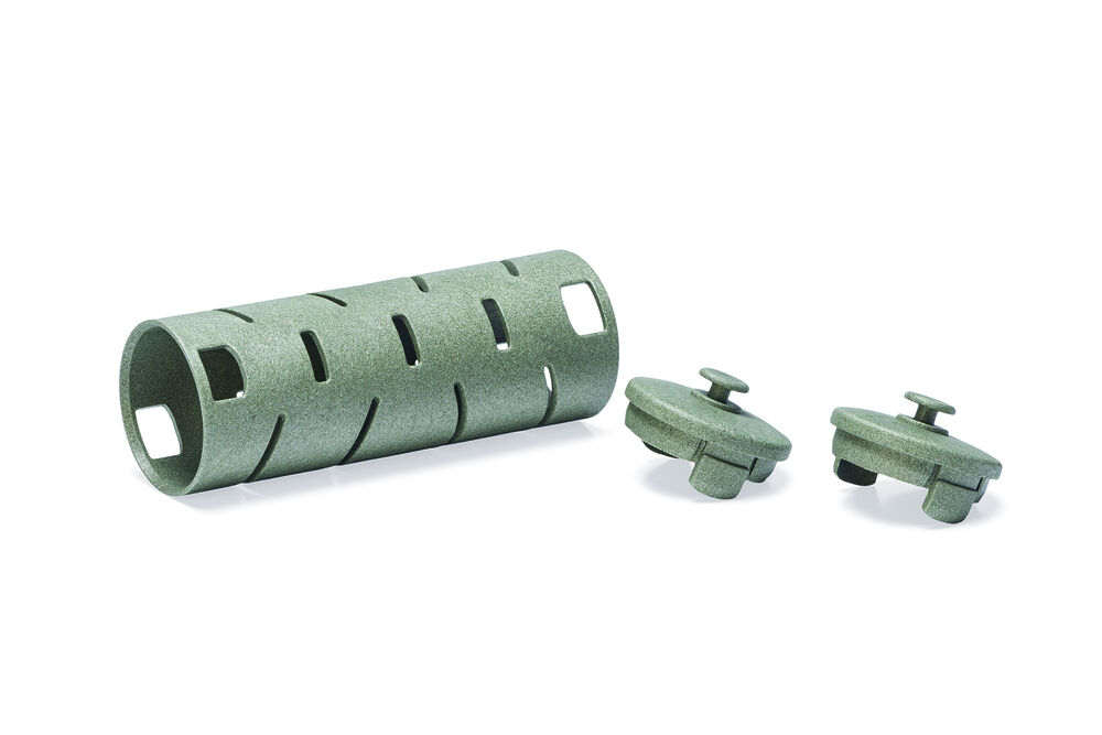 Beeztees Snackroller - Kippenvoerbak - Grijs Groen - 6.5x6.5x22.5 cm