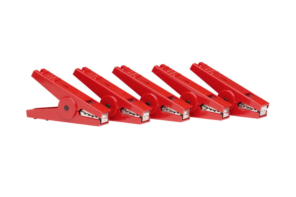 Gallagher Krokodillenklem - Krokodillenklem - 11.5 cm - 5 Stuks - Rood - 18 cm Gallagher Krokodillenklem - Krokodillenklem - 11.5 cm - 5 Stuks - Rood - 18 cm