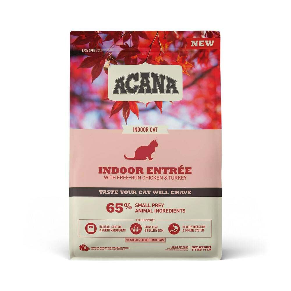Acana Indoor Entrée Cat - Kattenvoer - 1.8 Kilogram - kalkoen, kip