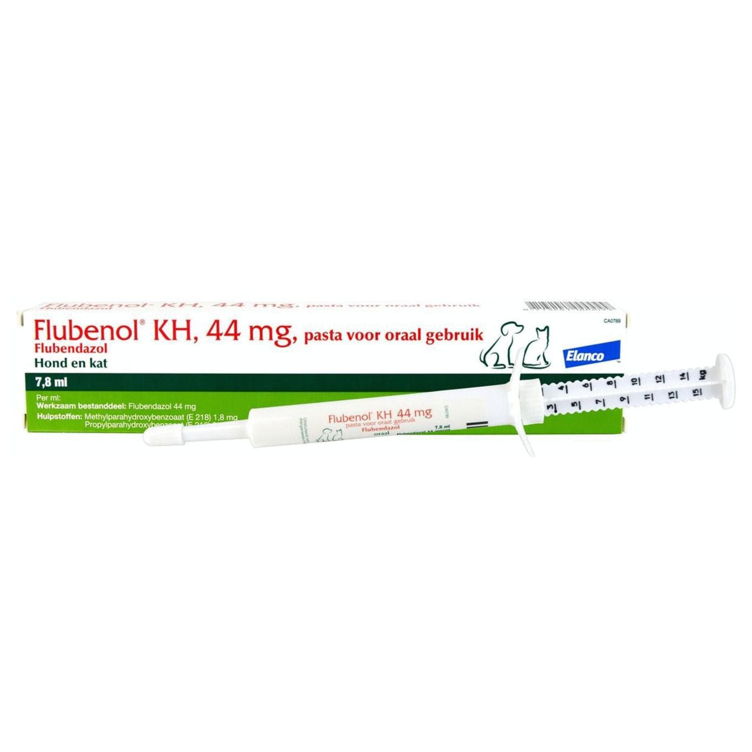 Flubenol Pasta - Ontwormingsmiddel hond en kat - 7.8 Milliliter