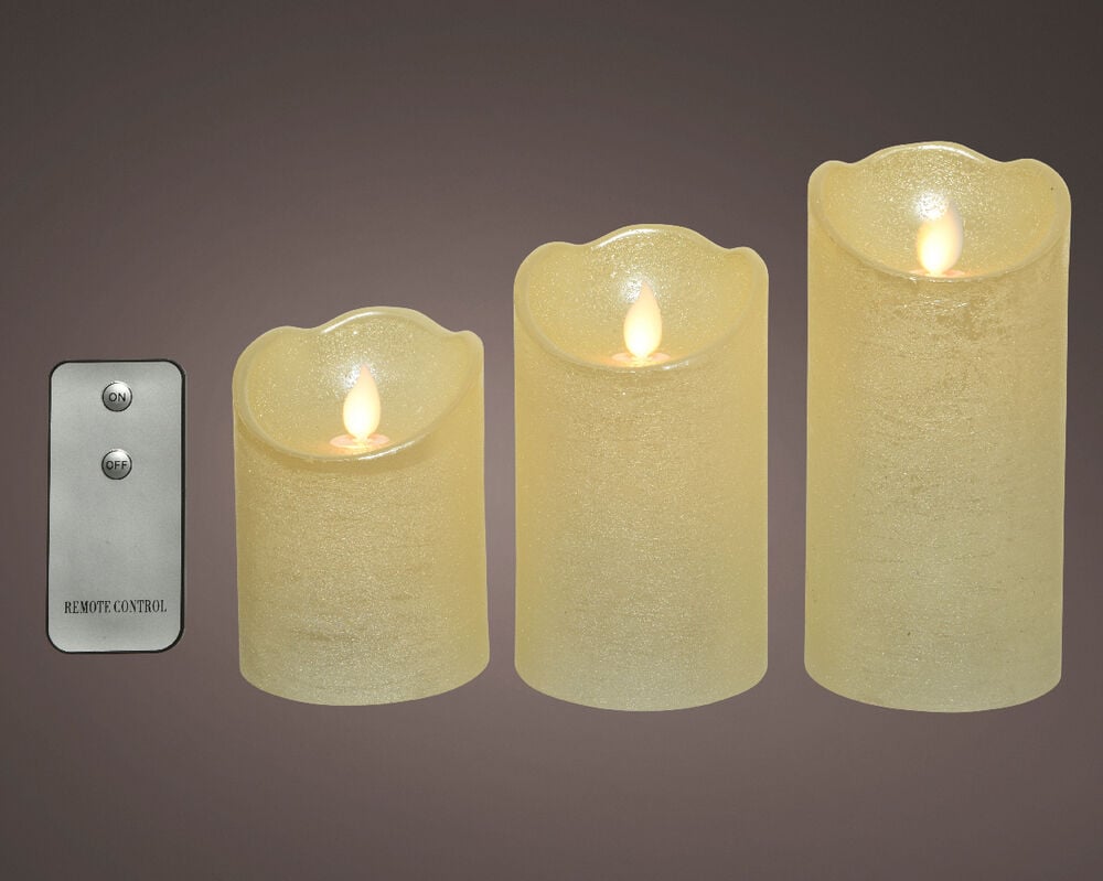 Lumineo LED Kaarsen - Kerstverlichting - 16 cm - Creme/warm wit