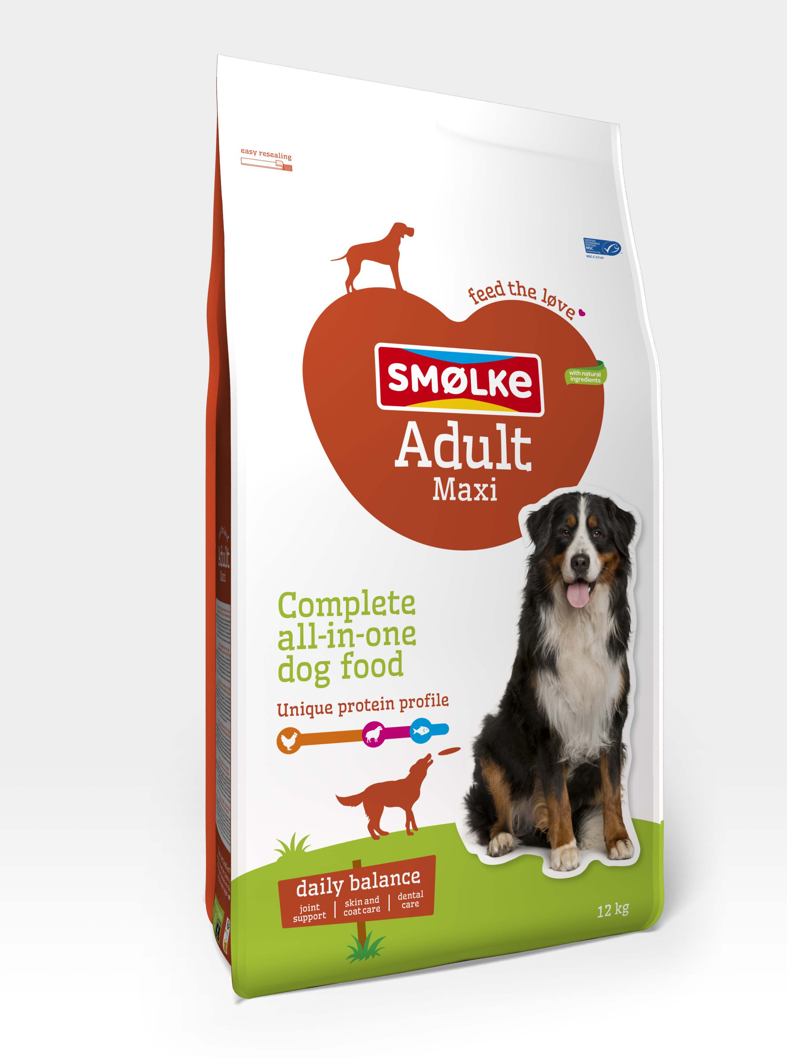 Smölke Adult Maxi - Hondenvoer - 12 Kilogram - kip, lam, vis Smölke Adult Maxi - Hondenvoer - 12 Kilogram - kip, lam, vis