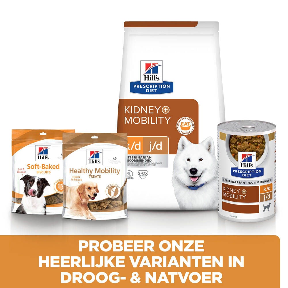 Hill's Prescription Diet Kidney+Mobility - Hondenvoer - 12 Kilogram - gevogelte