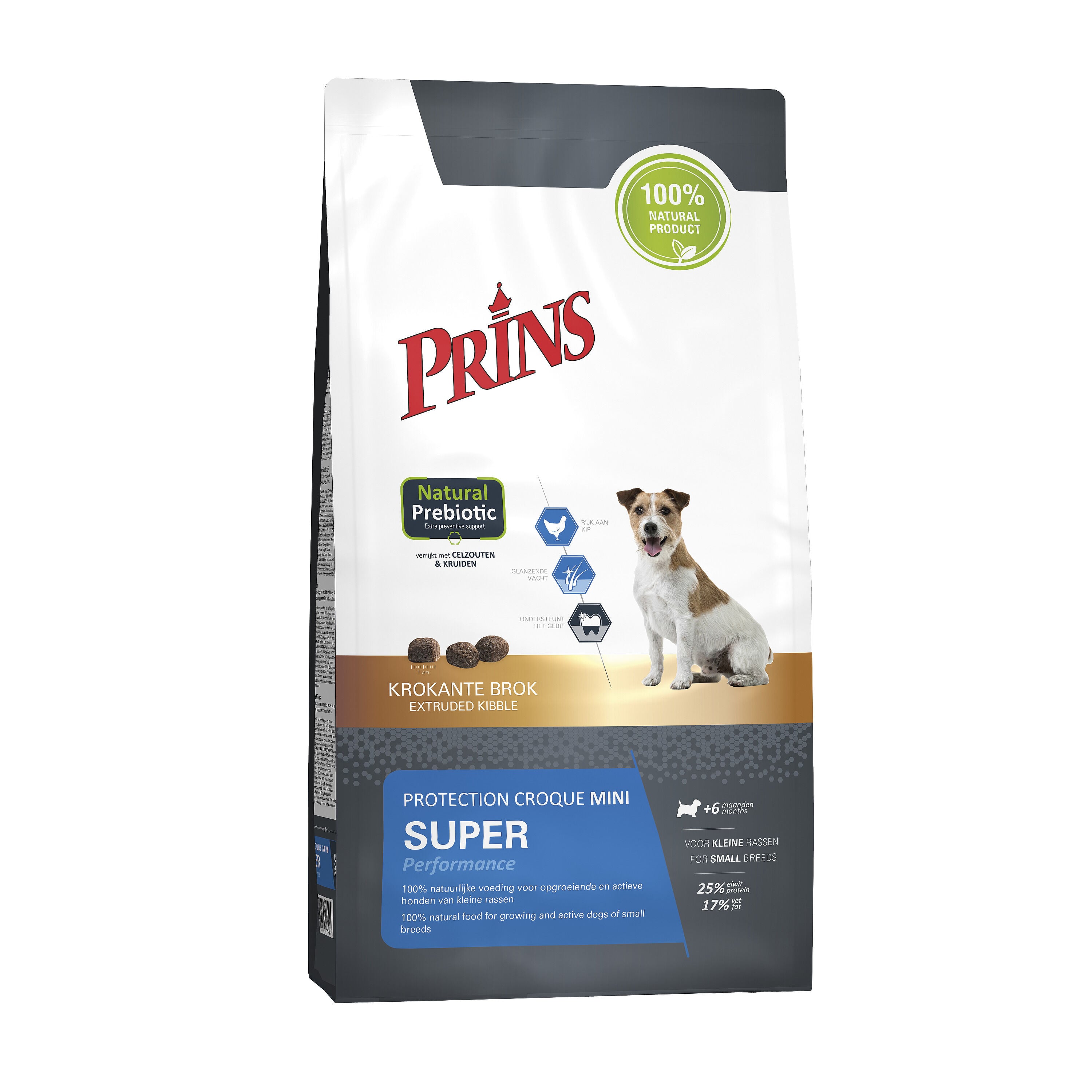 Prins Petfoods Protection Croque Mini Super Performance - Hondenvoer - 10 Kilogram - kip Prins Petfoods Protection Croque Mini Super Performance - Hondenvoer - 10 Kilogram - kip